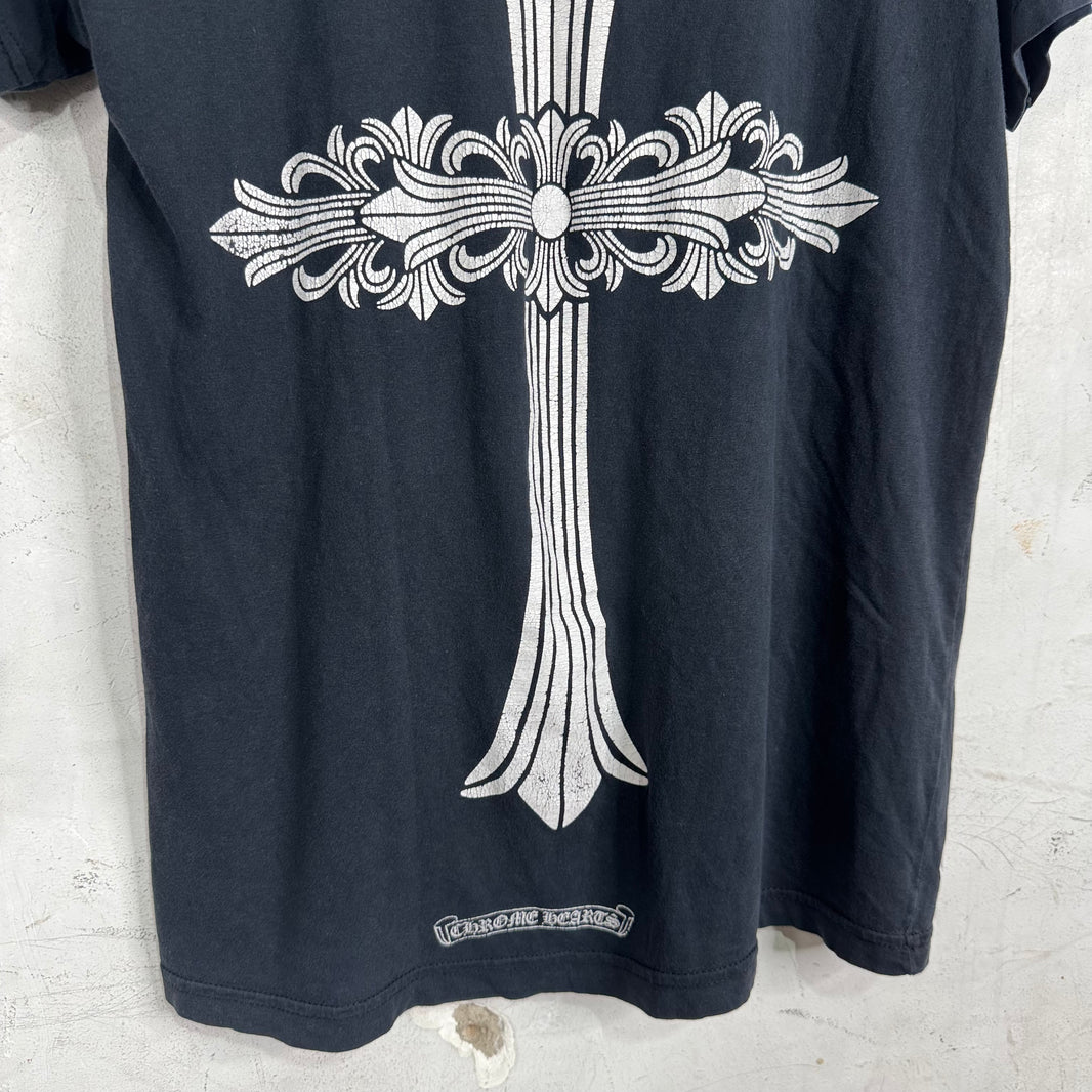 Chrome Hearts Malibu Faded Horseshoe Cross T-Shirt