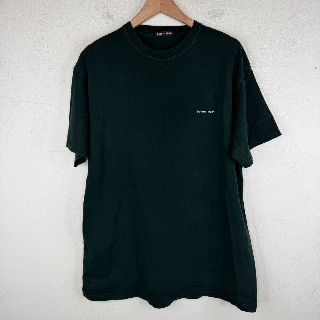 Balenciaga Green Copyright Logo T-Shirt