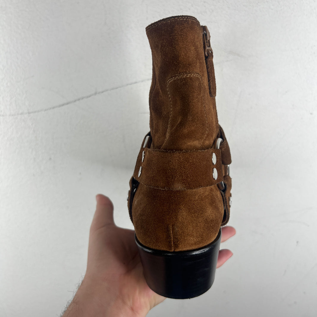 Balenciaga Suede Harness Boots