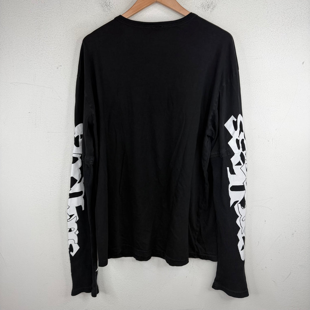 Endless Denim Black/White Thermal T-Shirt