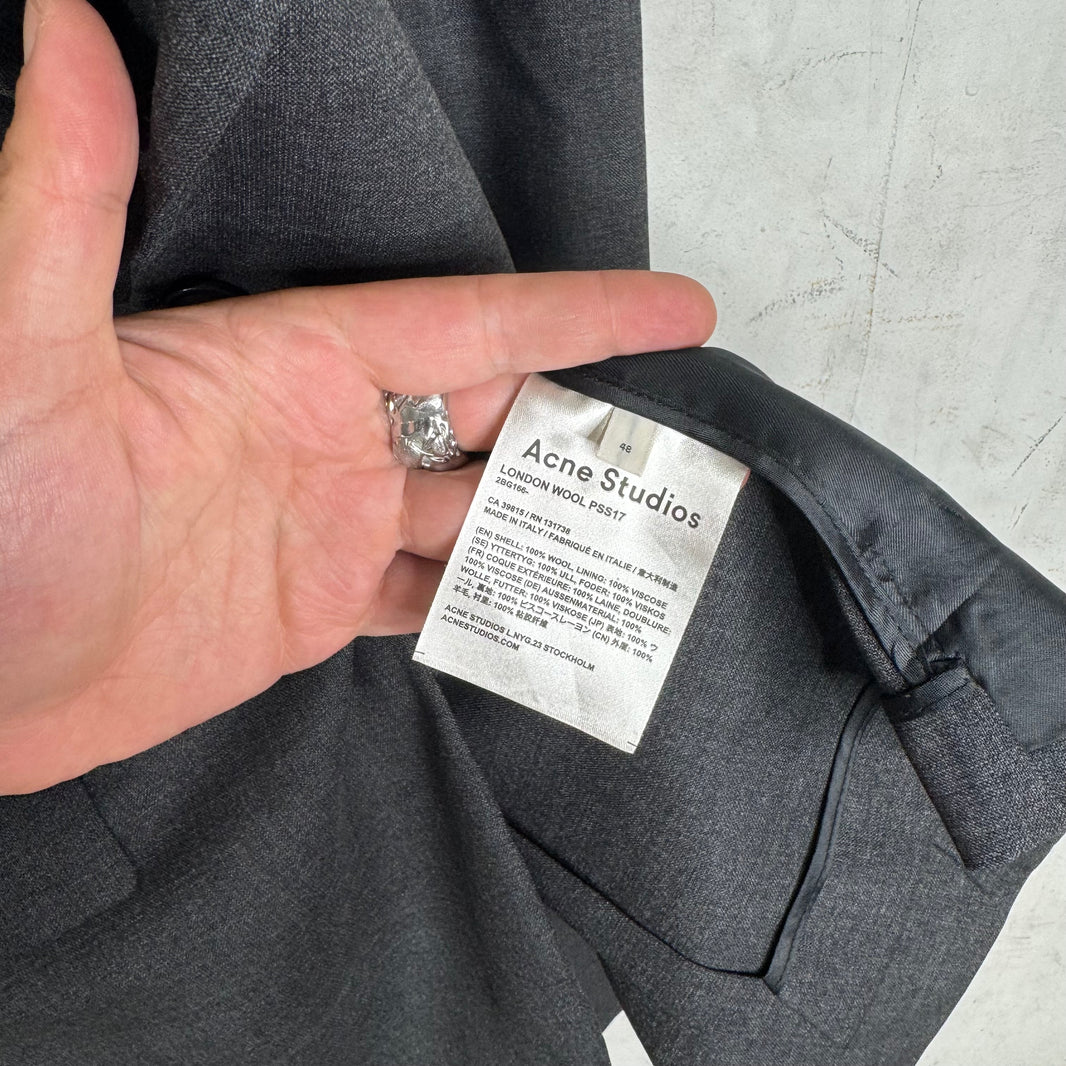 Acne Studios Grey Wool 2 Piece Suit