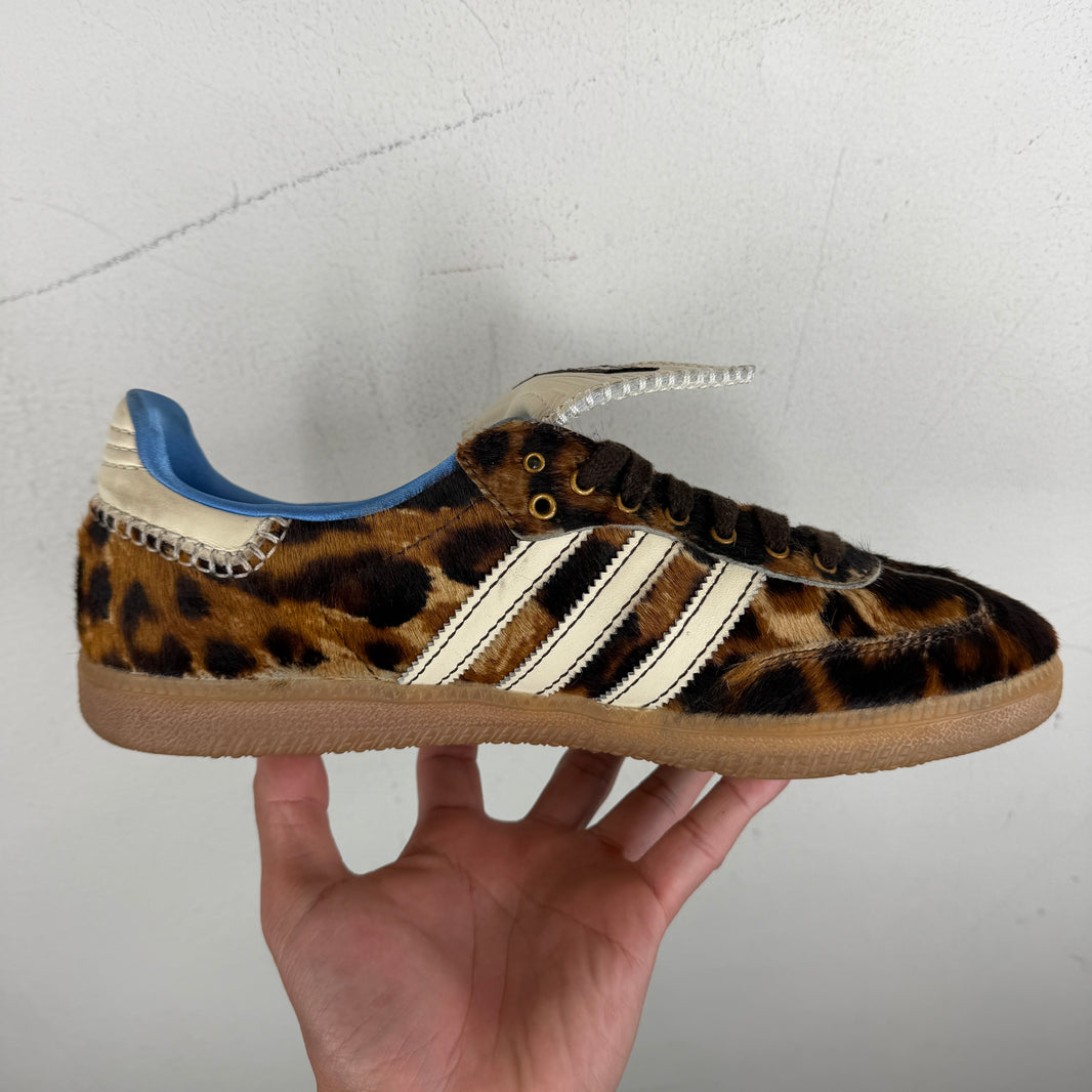 Adidas Wales Bonner Leopard Ponyhair Samba Sneakers