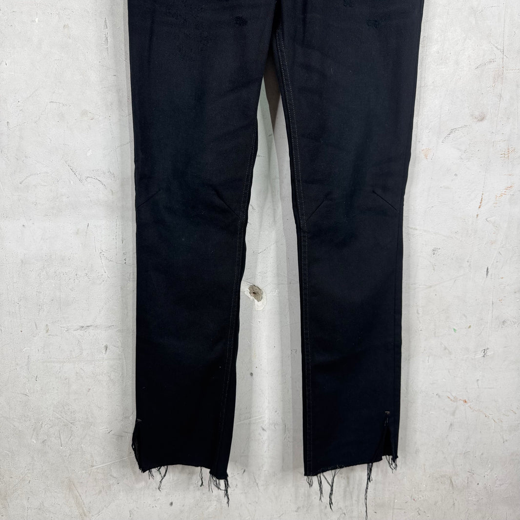Balenciaga Black Distressed Skinny Jeans