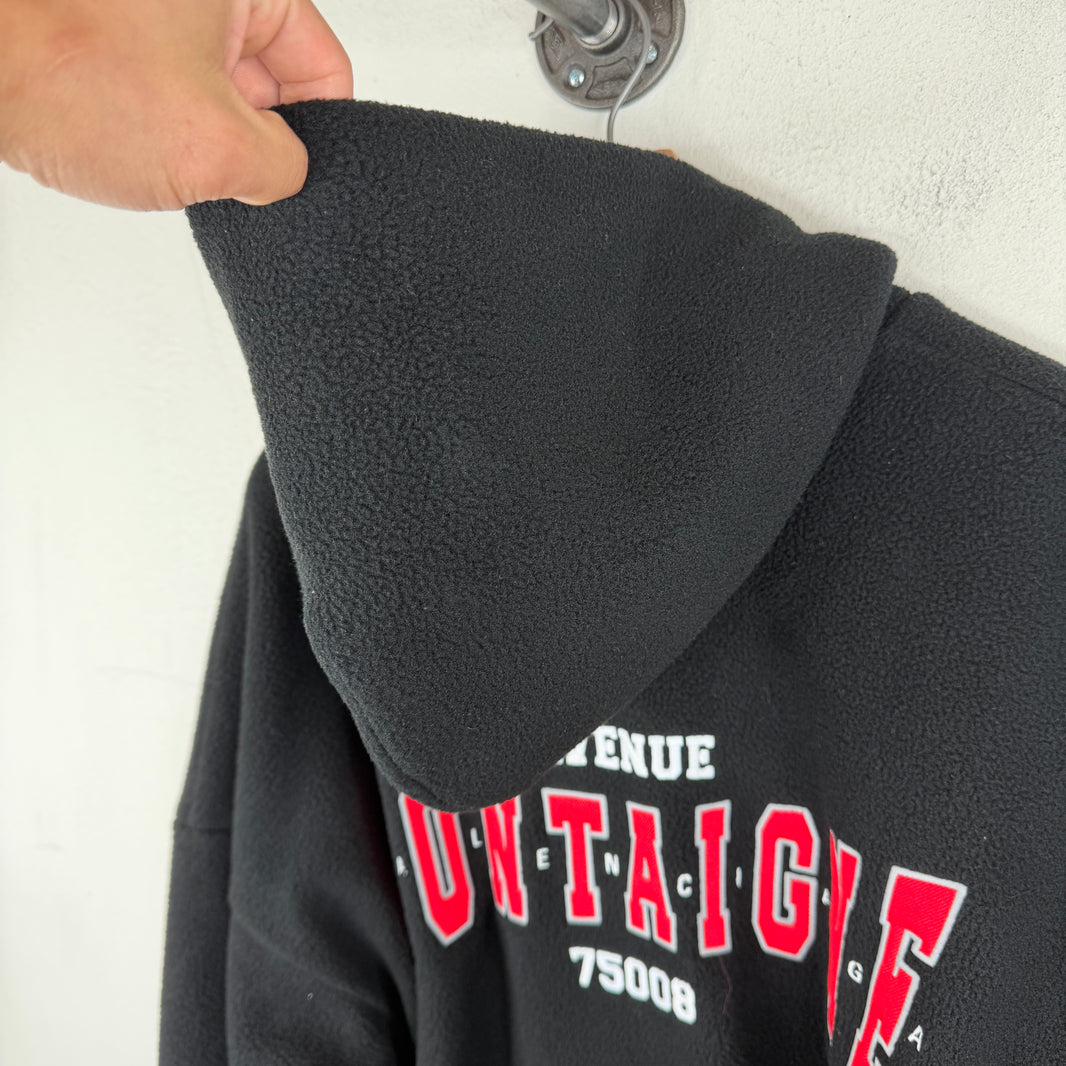 Balenciaga Montaigne Fleece Zip Up Hoodie