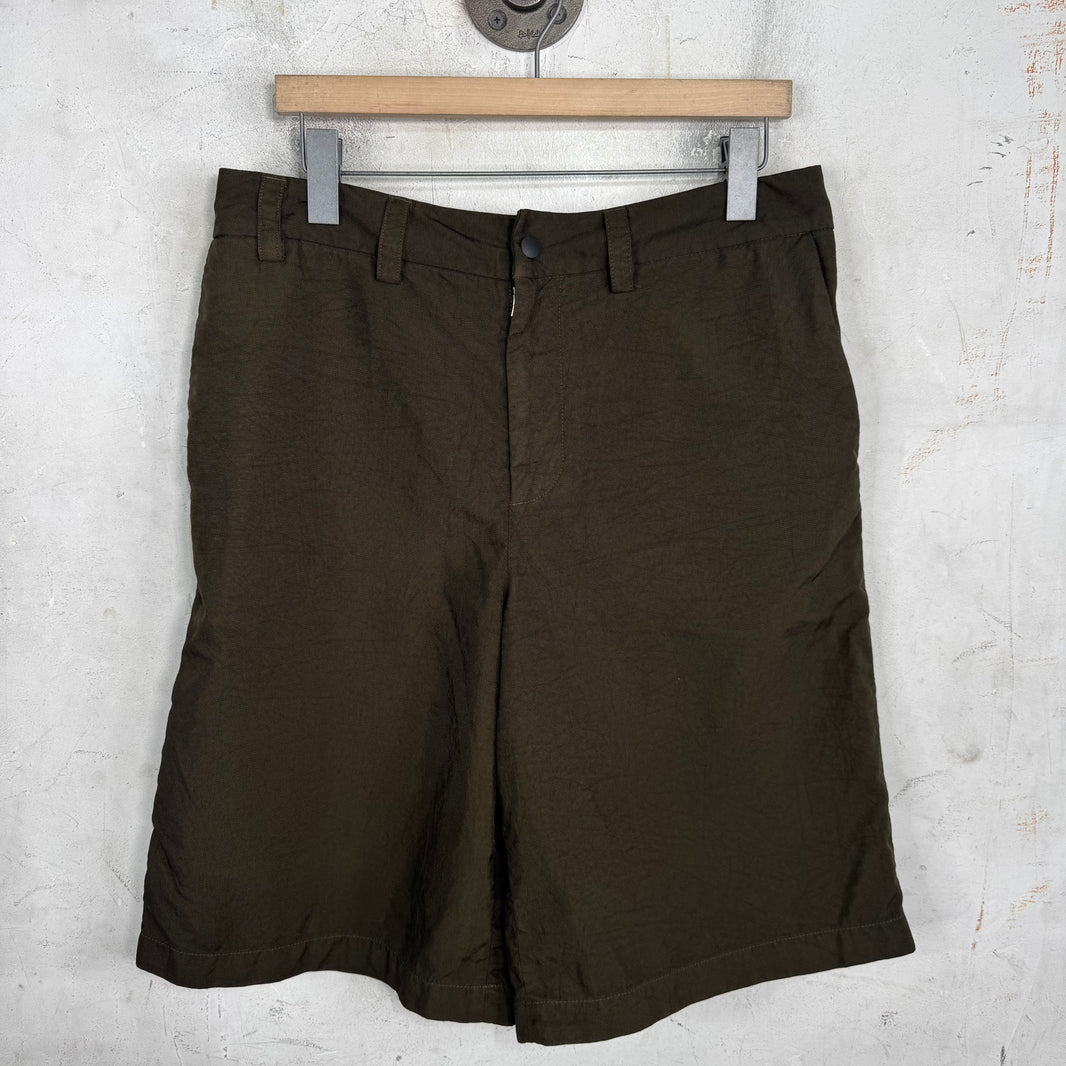 Acne Studios Nylon Olive Shorts