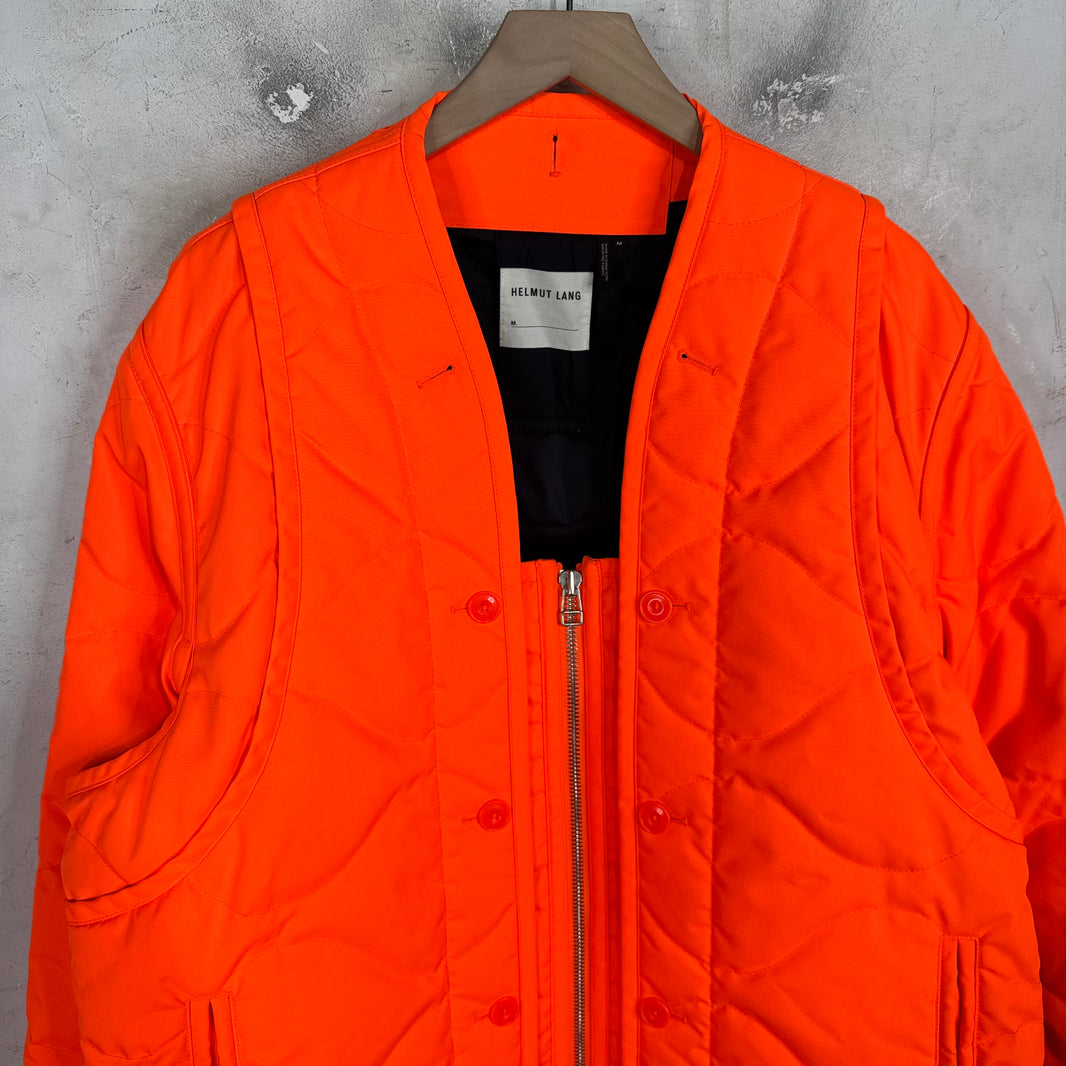 Helmut Lang Orange Military Liner Jacket