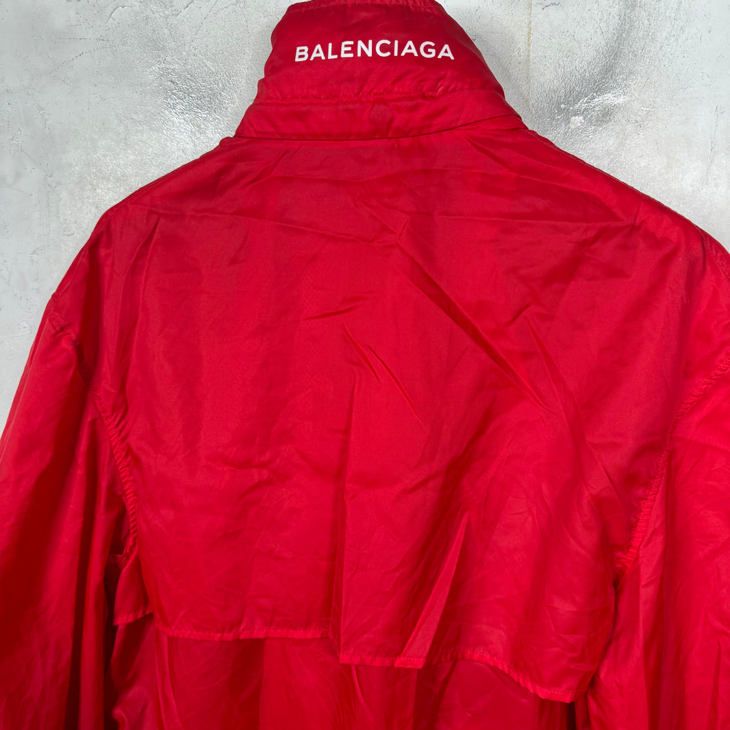 Balenciaga Smoked Logo Windbreaker Jacket