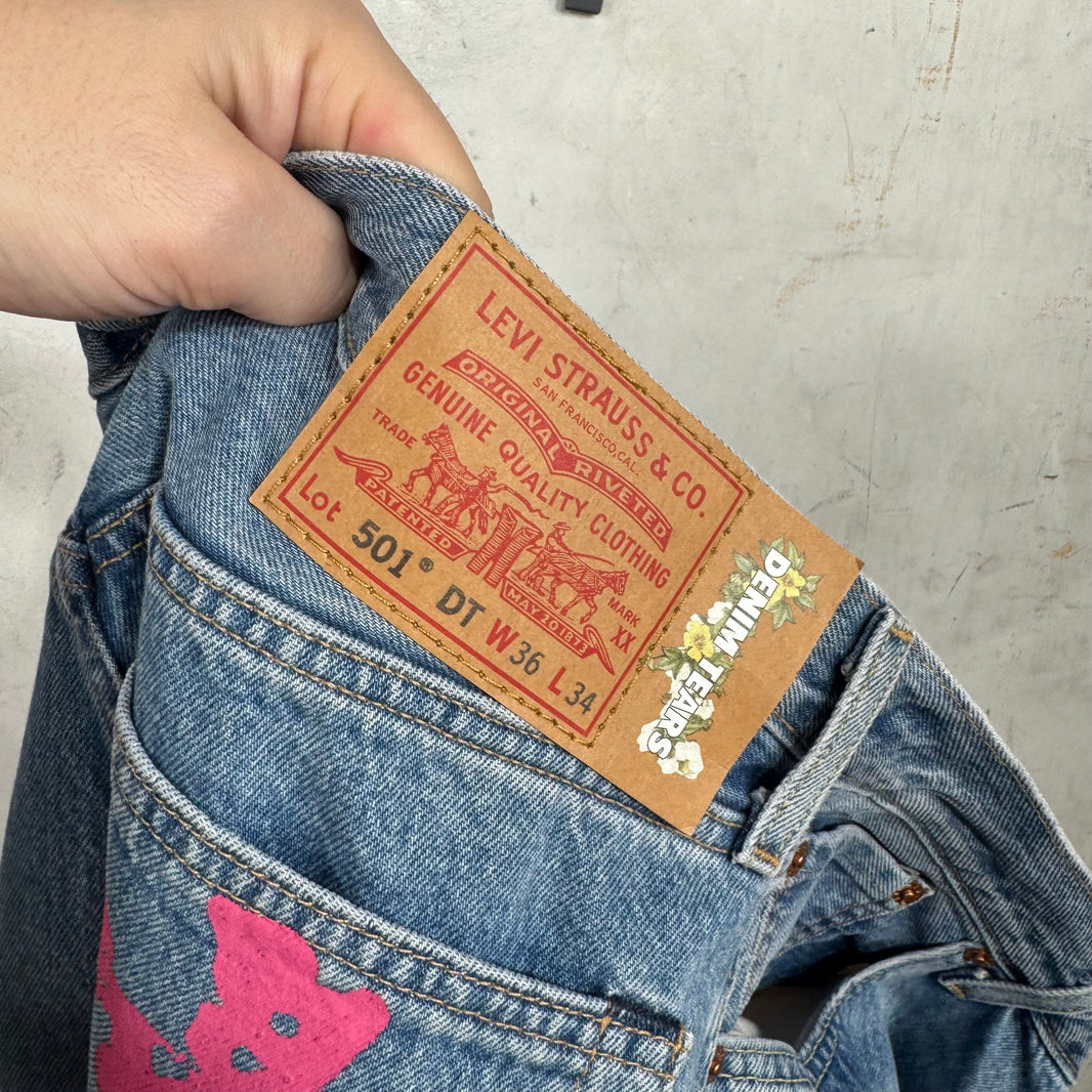 Levi's x Denim Tears x Bstroy Blue Jeans