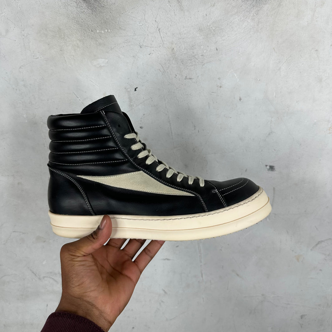 Rick Owens Leather High Vans