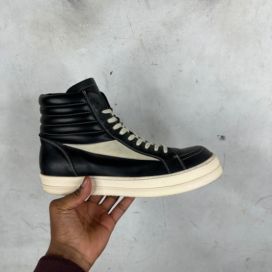 Rick Owens Leather High Vans