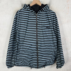 Prada Renylon Striped Reversible Windbreaker