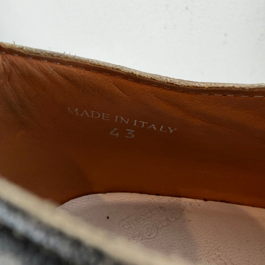 Maison Margiela Green Painted Derbies