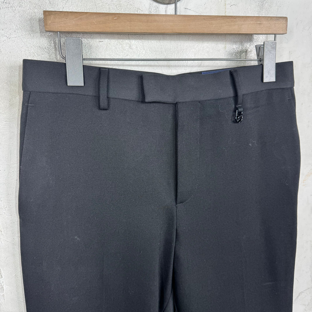 Louis Vuitton Heel Zip Black Trousers