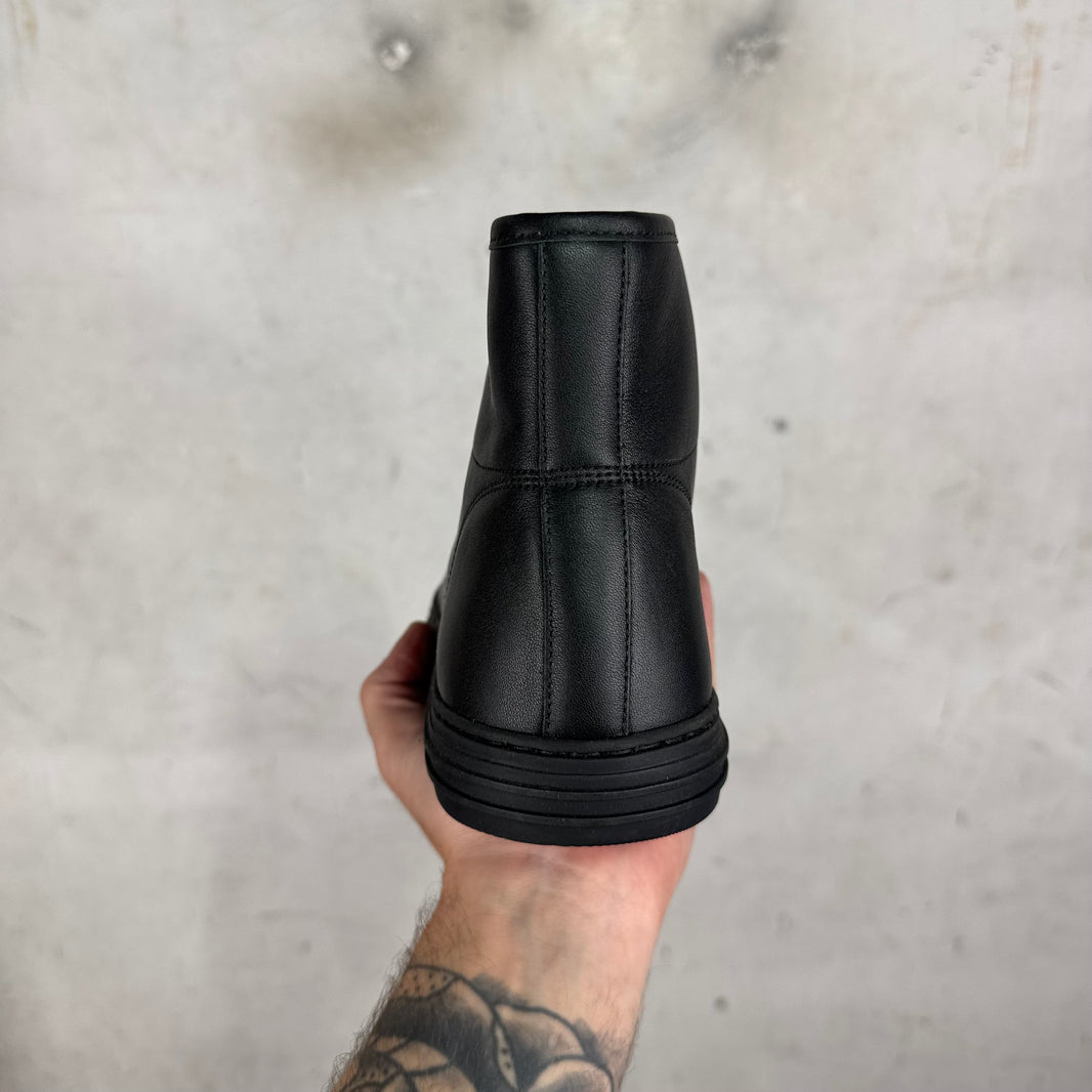 Gucci Black High Top Leather Sneakers