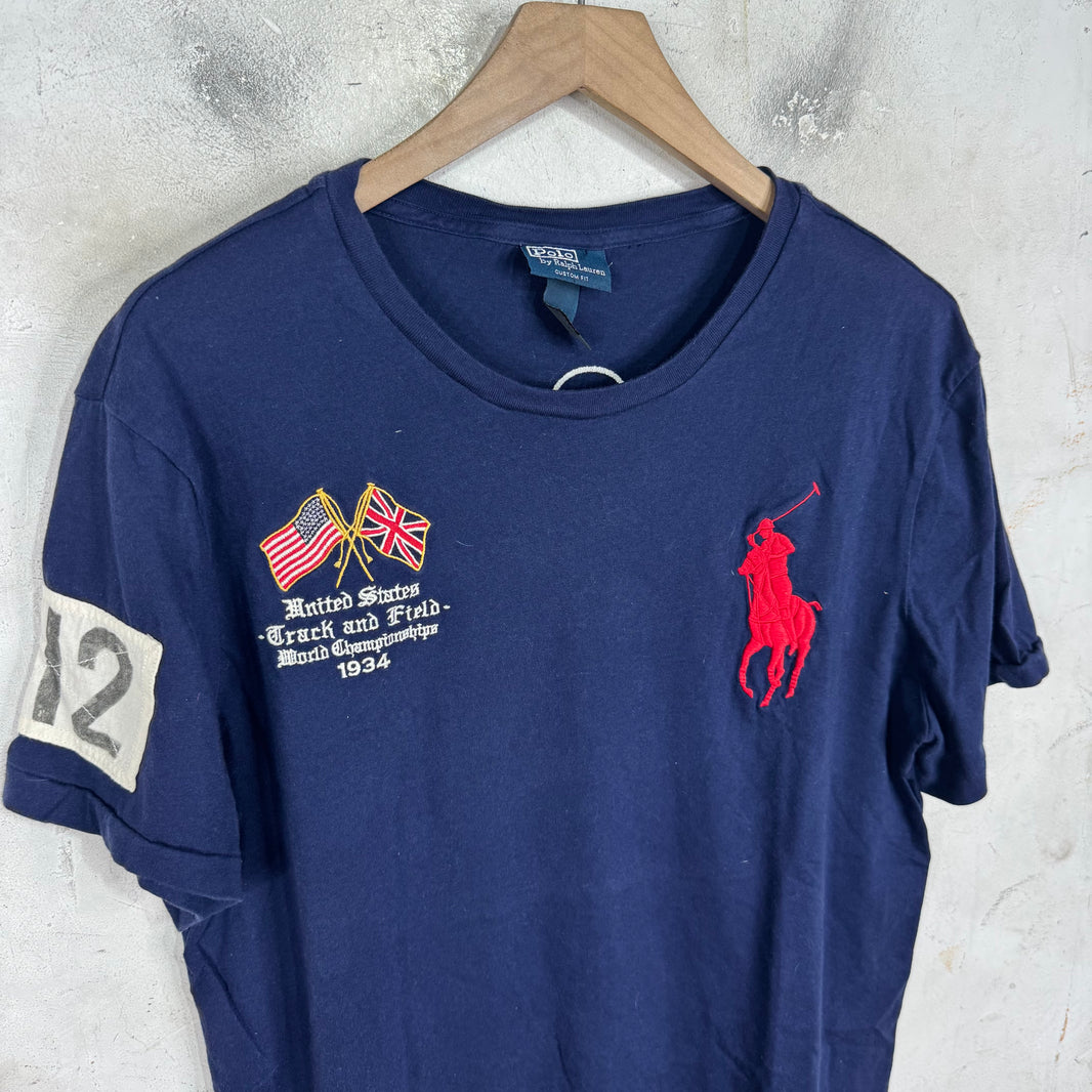 Ralph Lauren Navy US Crest Pony T-Shirt