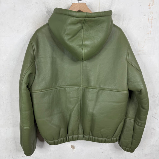 Stussy Leather Shearling Bomber Jacket