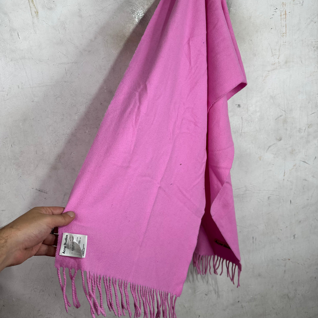 Acne Studios Pink Wool Scarf