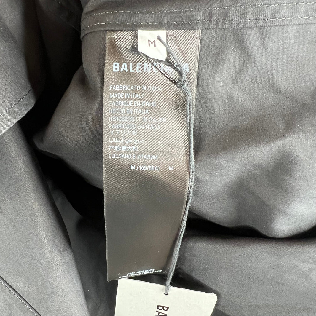 Balenciaga Black Cocoon Snap Button LS Shirt