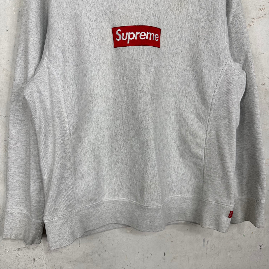 Supreme Grey Box Logo Crewneck
