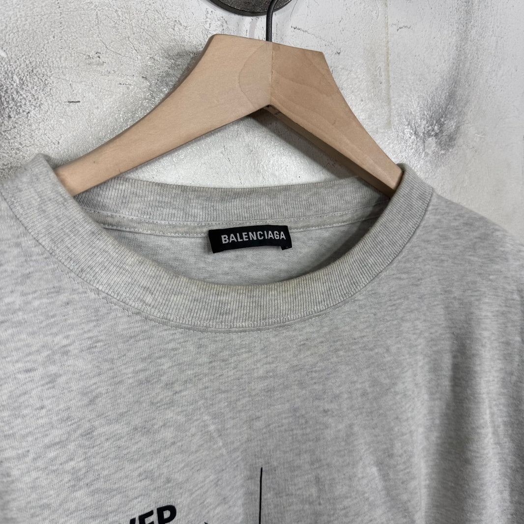 Balenciaga Grey WFP L/S T-Shirt