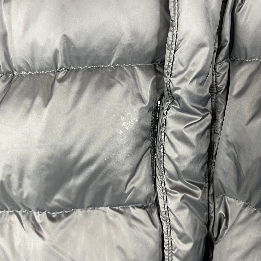 Amiri Faux Leather Puffer Zip Jacket