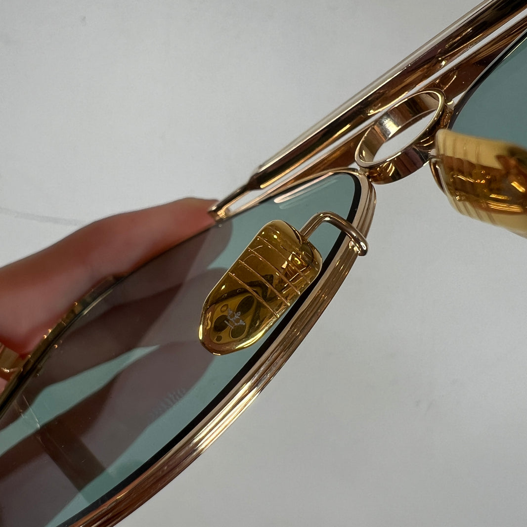 JMM Gold Gonzo Duke Aviator Sunglasses