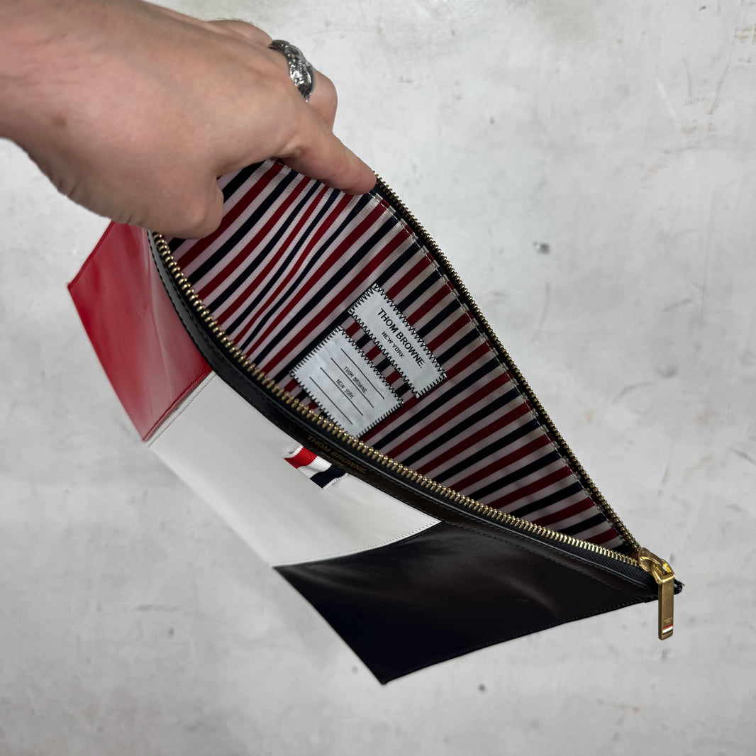 Thom Browne Striped Pouch
