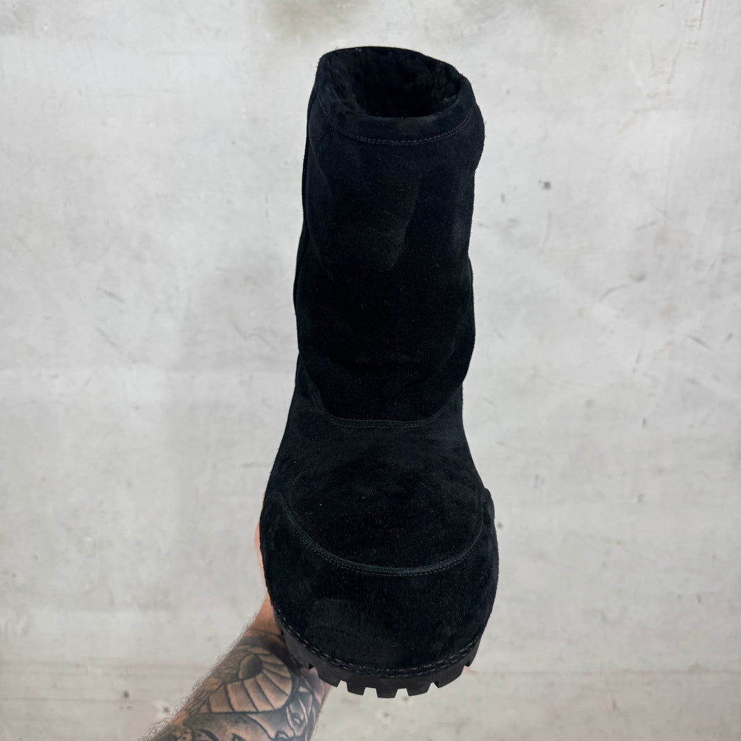 Balenciaga Black Suede Alaska Boots