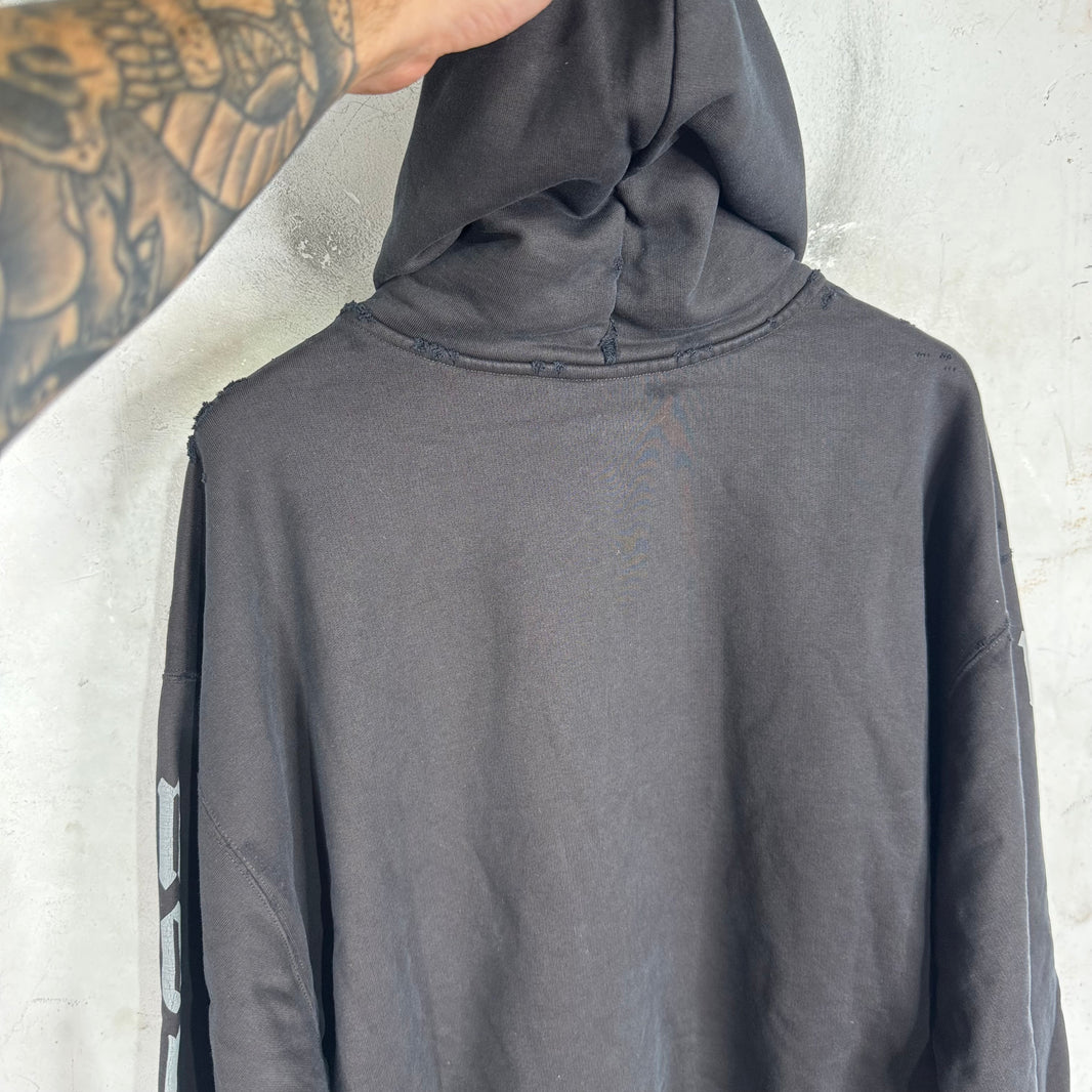 Balenciaga Distressed No Logo Hoodie