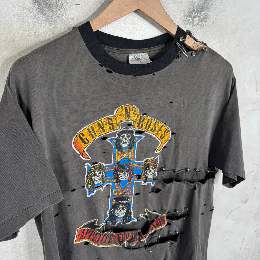 Vintage Smoked Pinned Guns n Roses T-Shirt