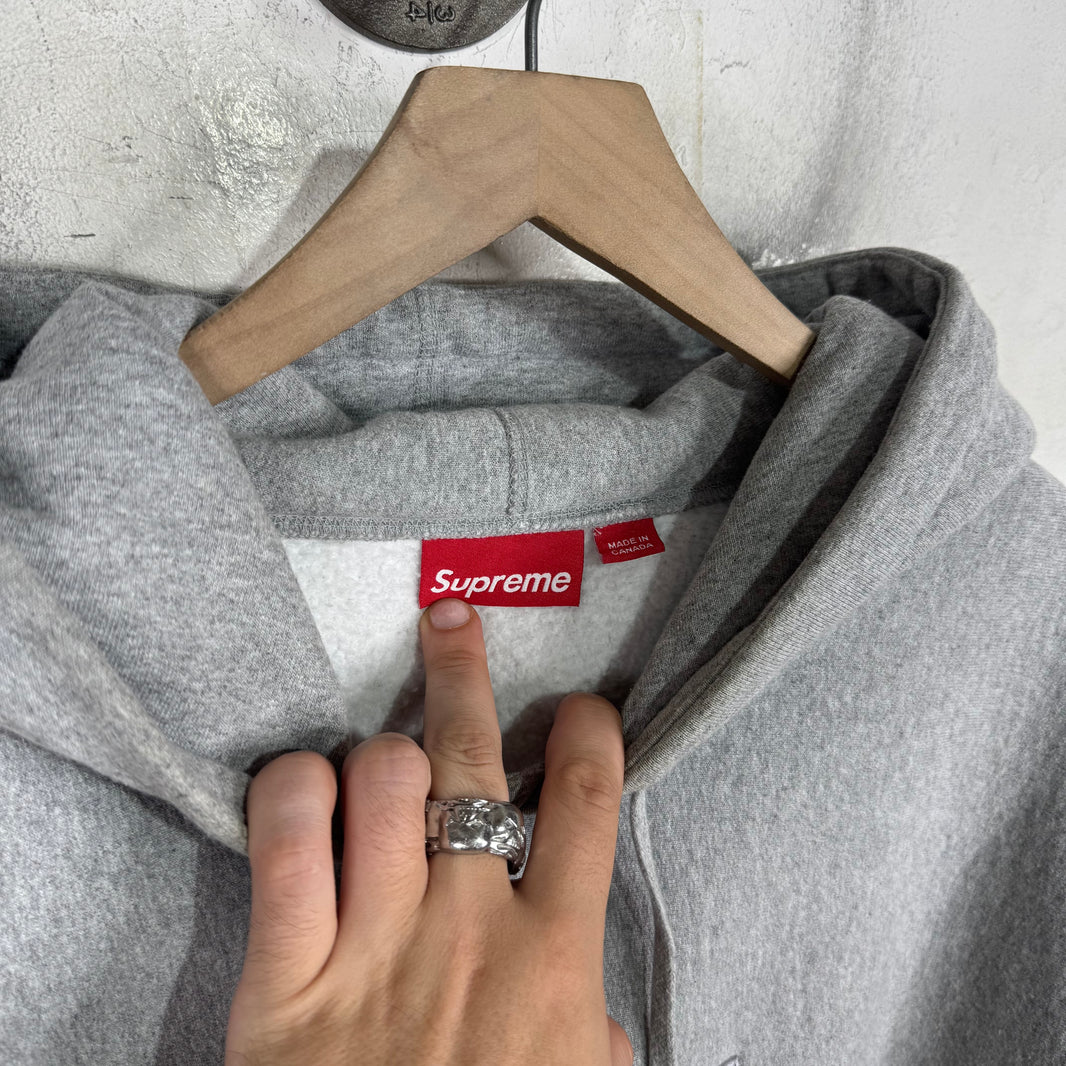 Supreme Grey Tonal Box Logo Hoodie