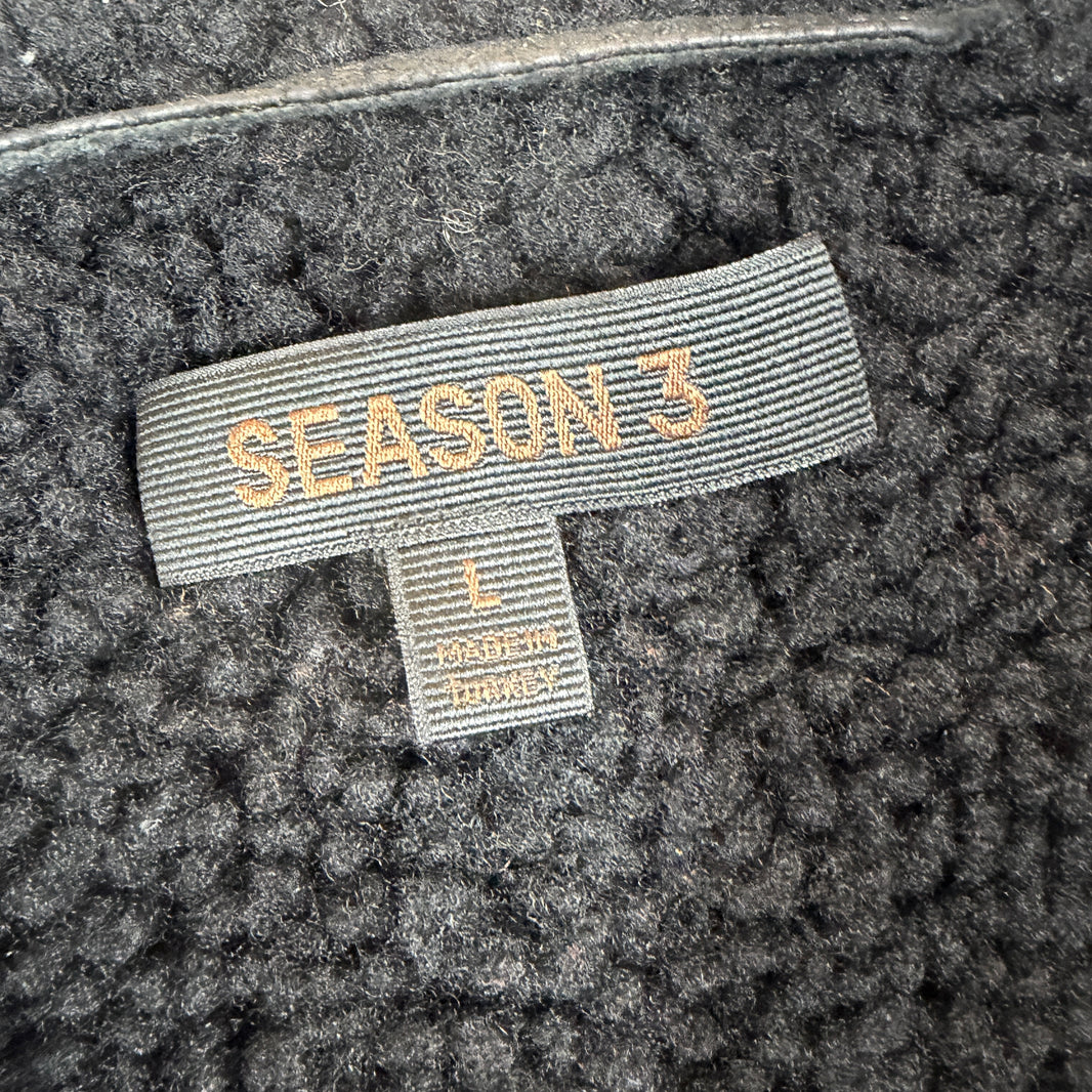 Yeezy Season 3 Shearling Lamb Leather Jacket
