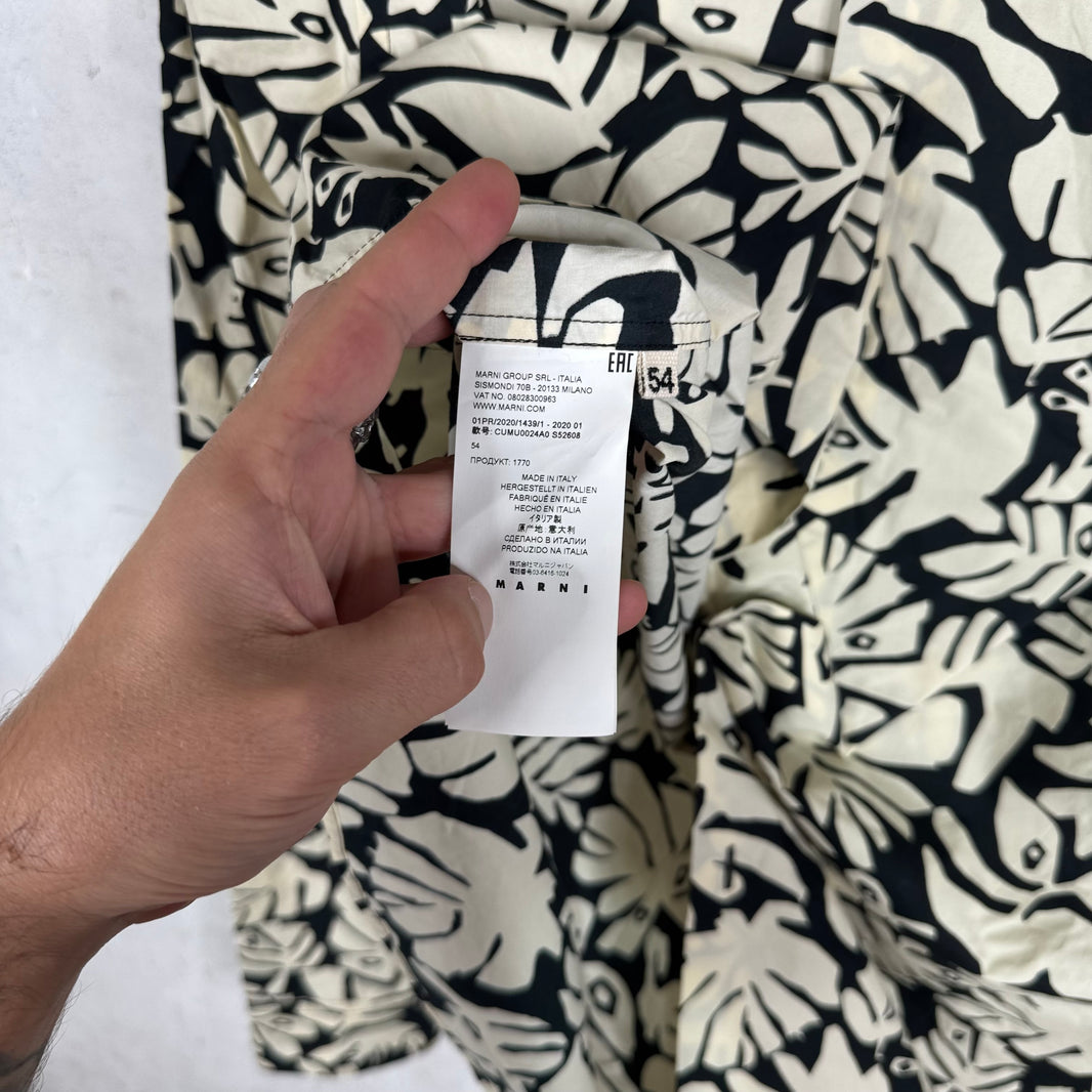 Marni Black/Beige Floral LS Shirt