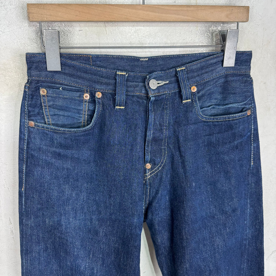 Levis Darkwash Selevedge 501 Jeans