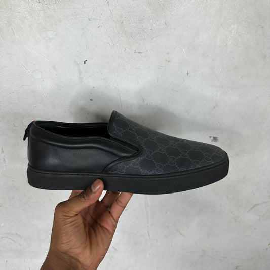 Gucci Black Monogram Low Trainer
