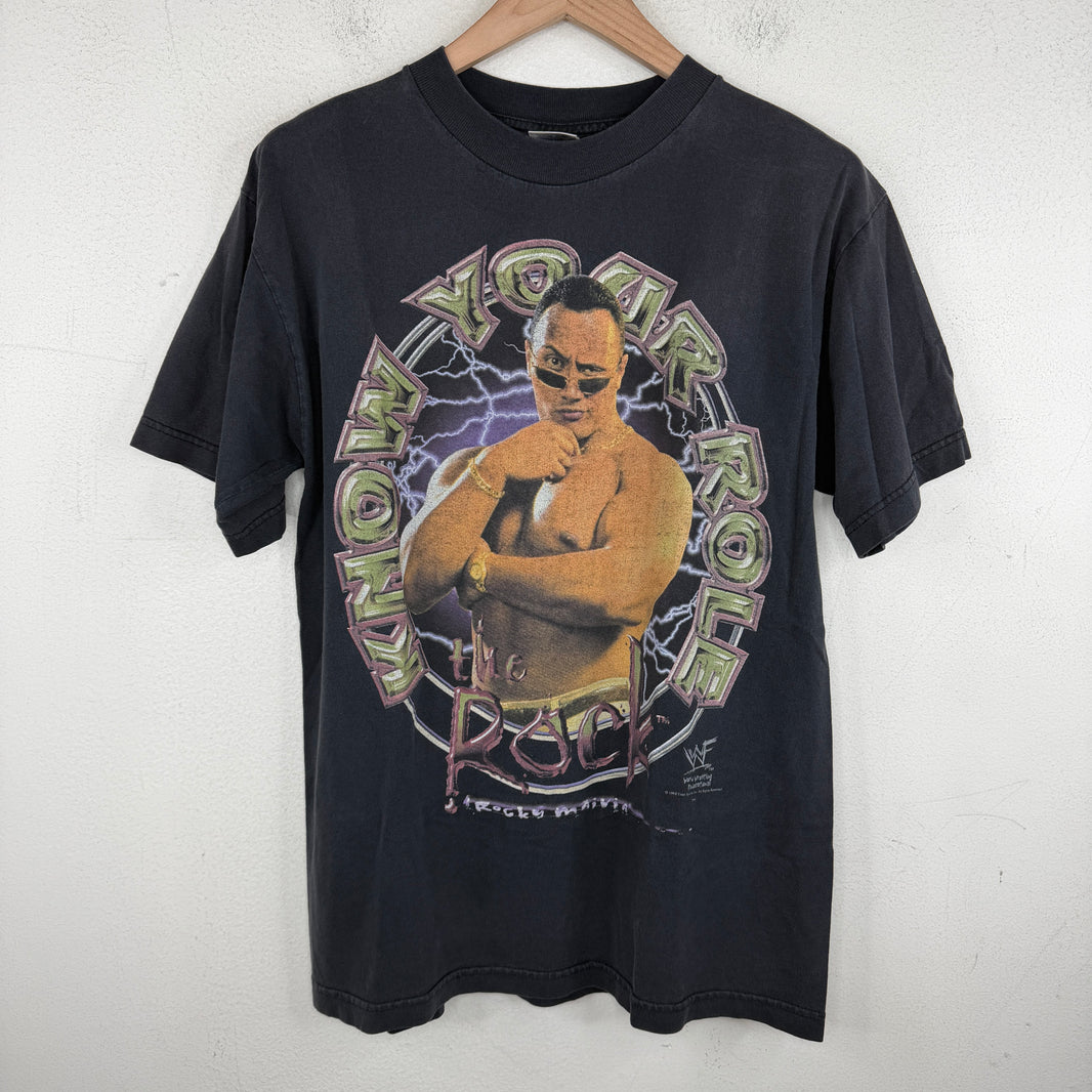 Vintage WWF The Rock Know Your Role T-Shirt