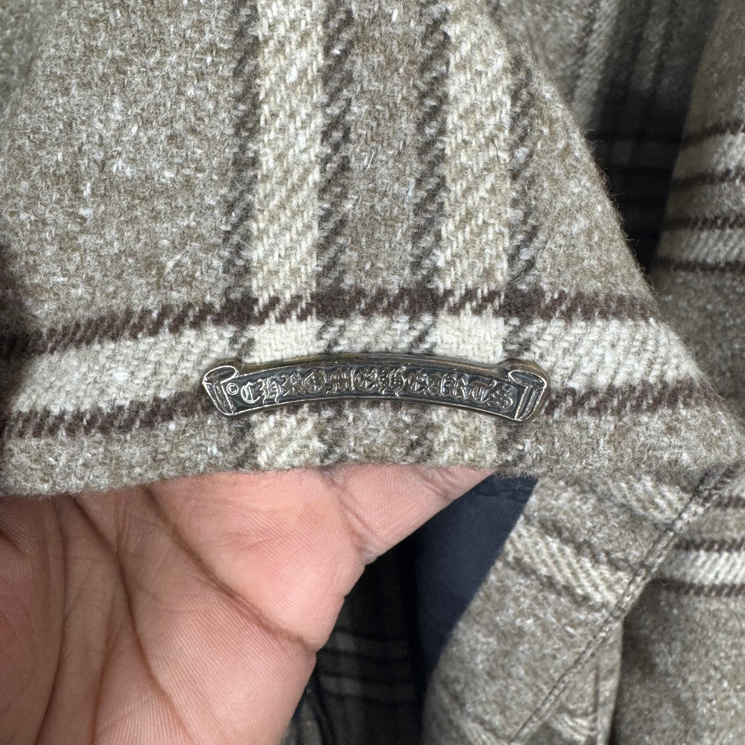 Chrome Hearts Sherpa Collared Flannel Work Jacket