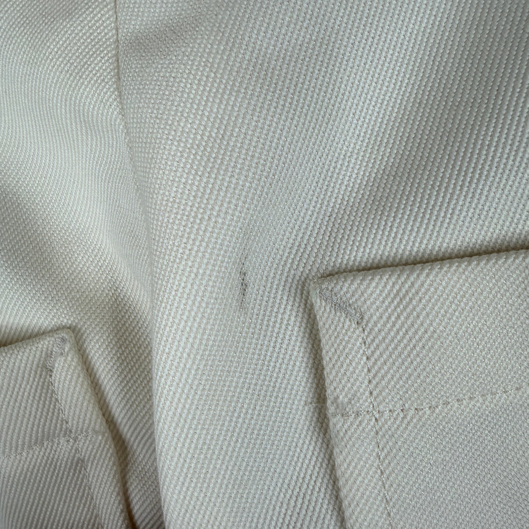 Zegna White Baggy Trousers