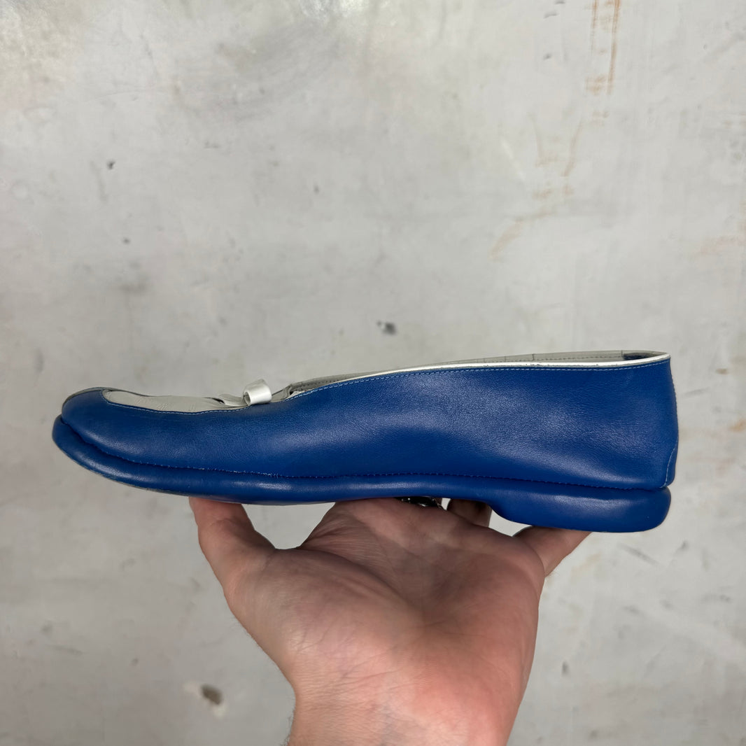 Belgian Shoes Blue/White