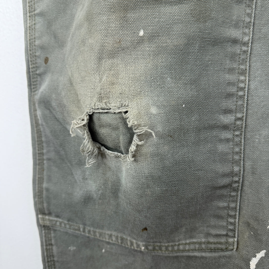 Vintage Smoked Carhartt Green Double Knee Jeans