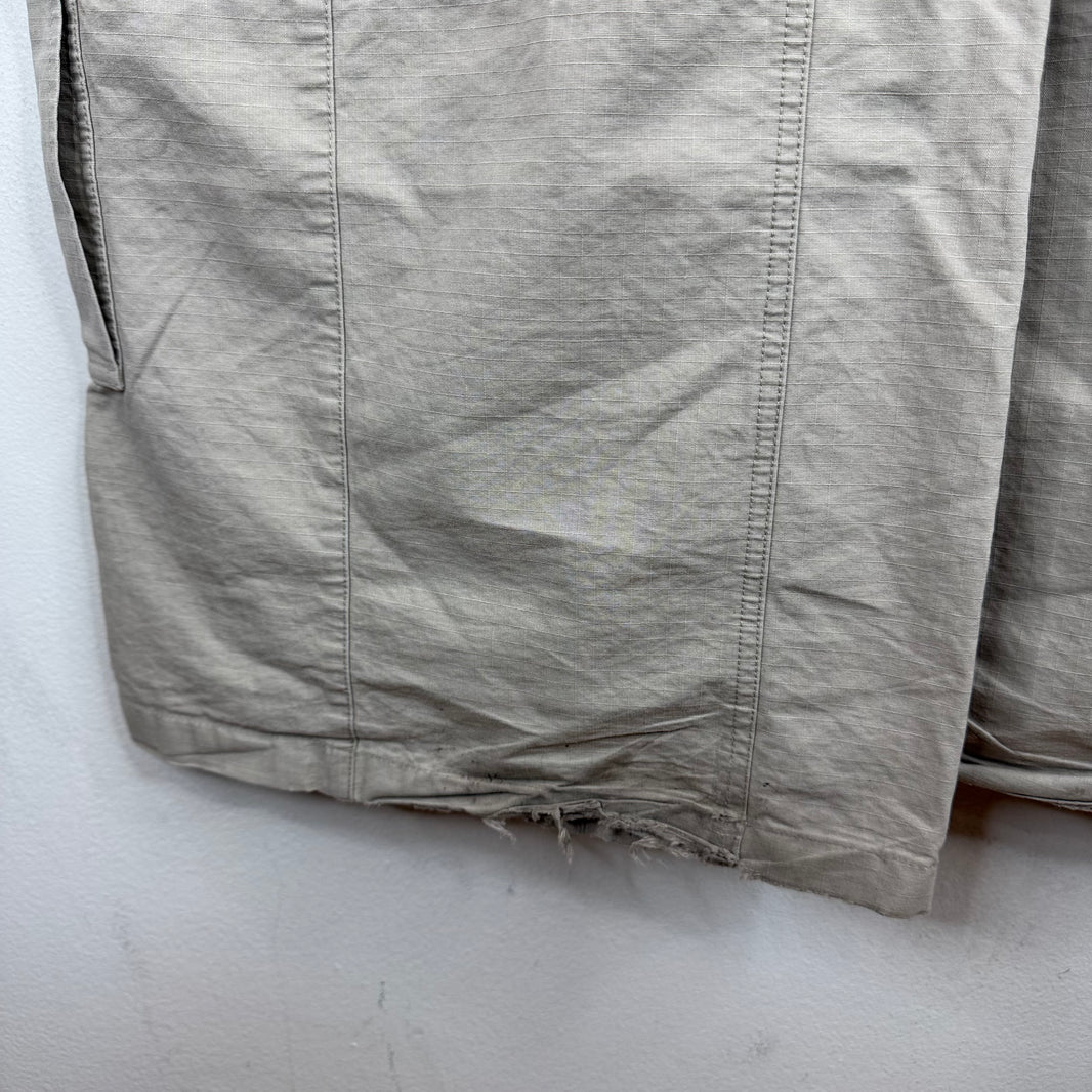 Balenciaga Flared Beige Convertible Cargo Pants