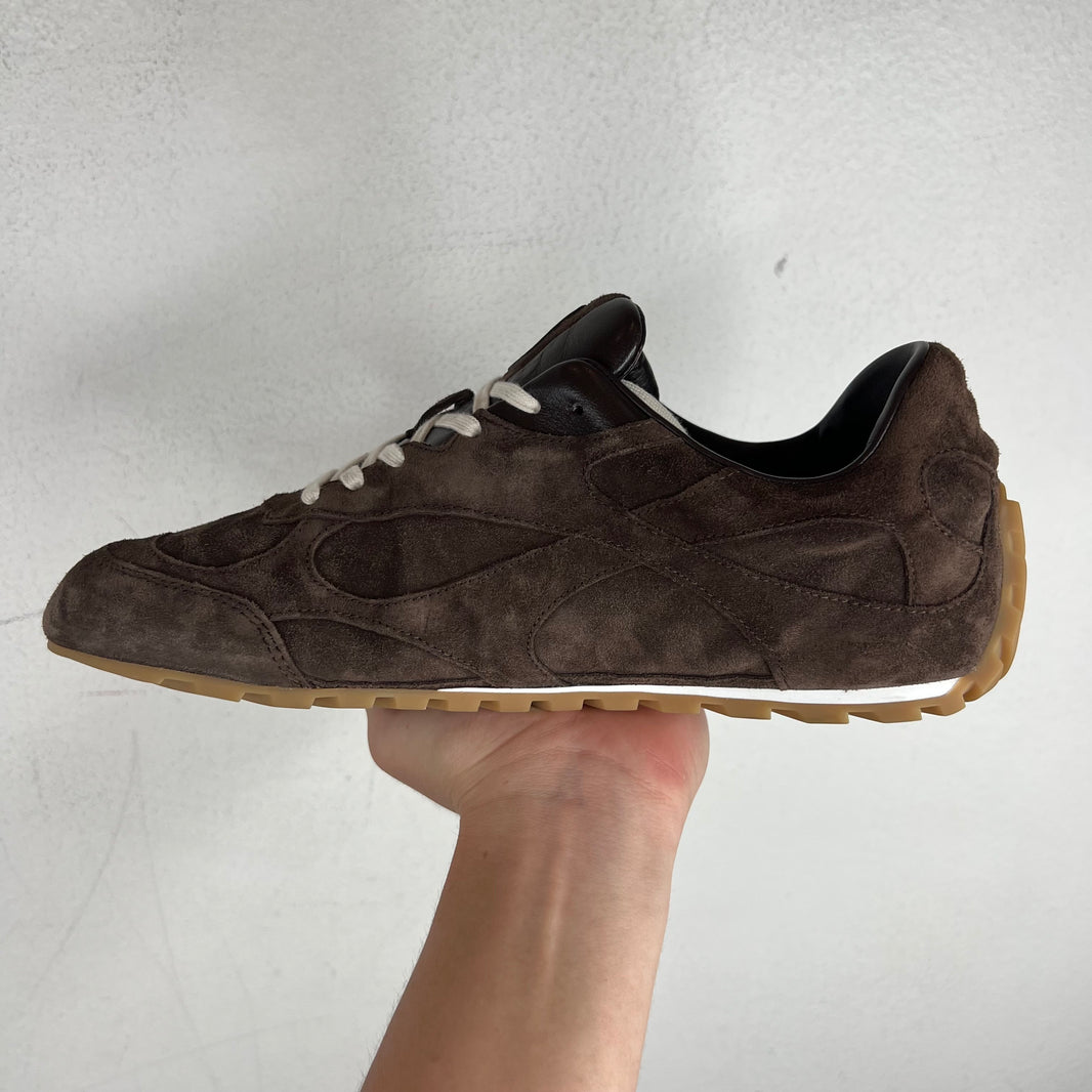Bottega Veneta Brown Suede Flash Orbit Sneakers