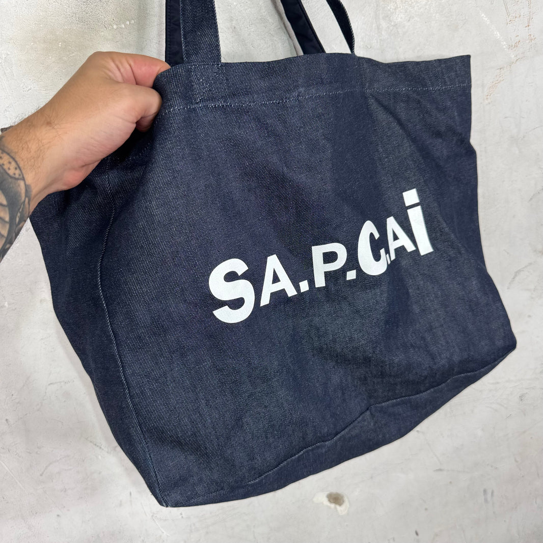 Sacai x APC Denim Tote