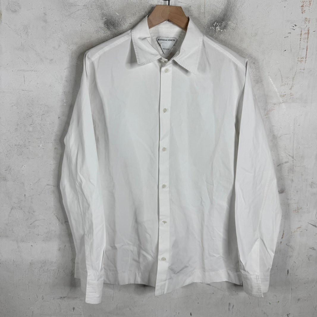 Bottega Veneta White Canvas Shirt