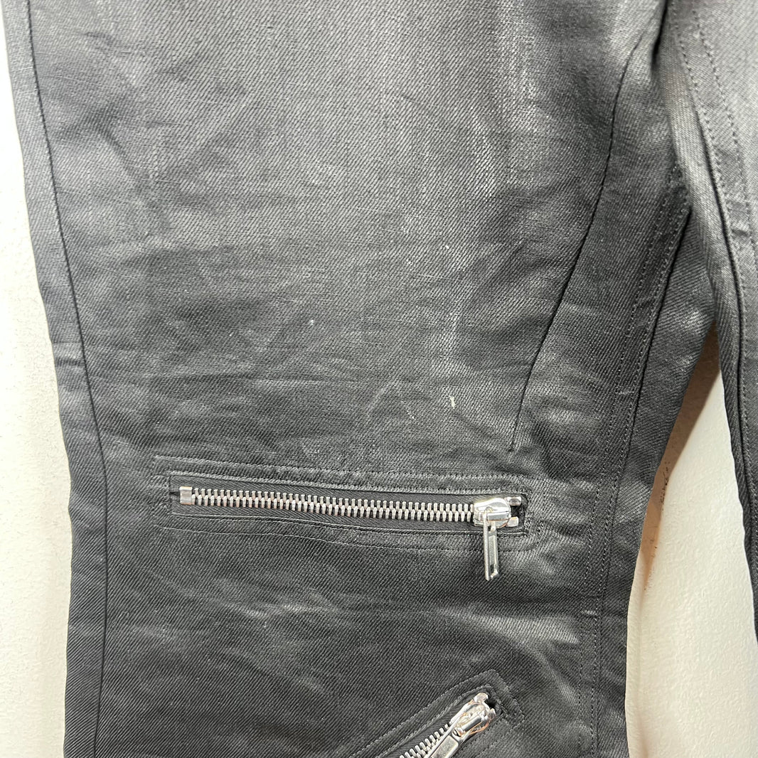Rick Owens Linen Bolan Zipper Pants
