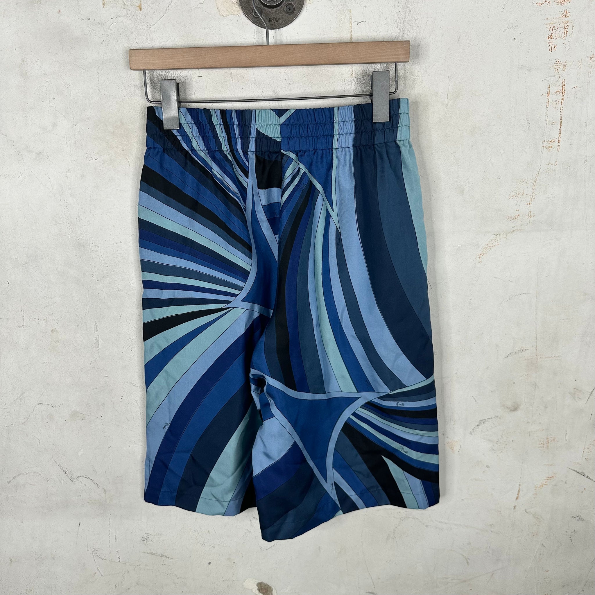 Emilio Pucci Silk Wave Shorts