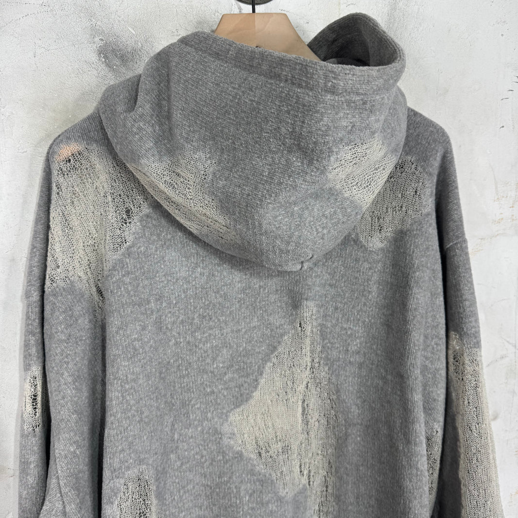 Doublet Ripped Off Knit Hoodie