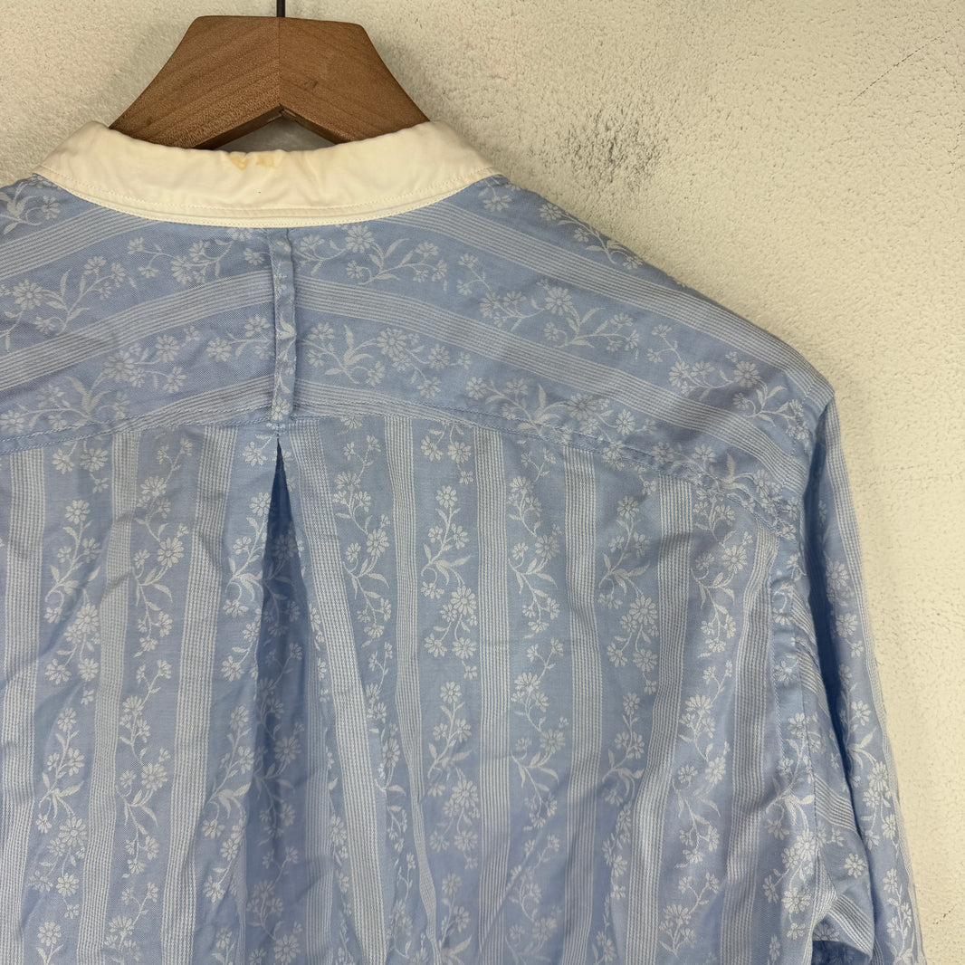 Junya Watanabe Striped Floral Button Up Shirt
