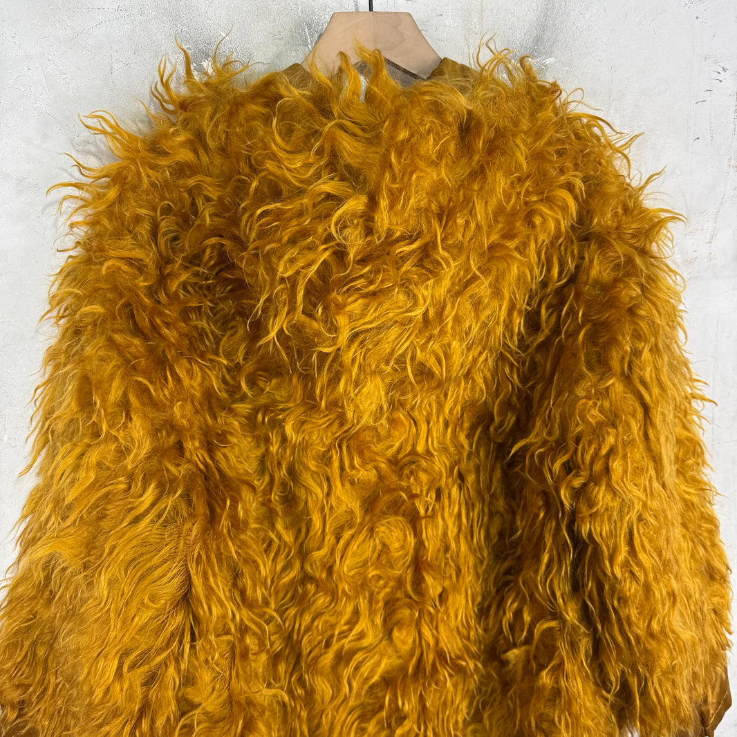 Bottega Veneta Fur/Satin Shag Jacket