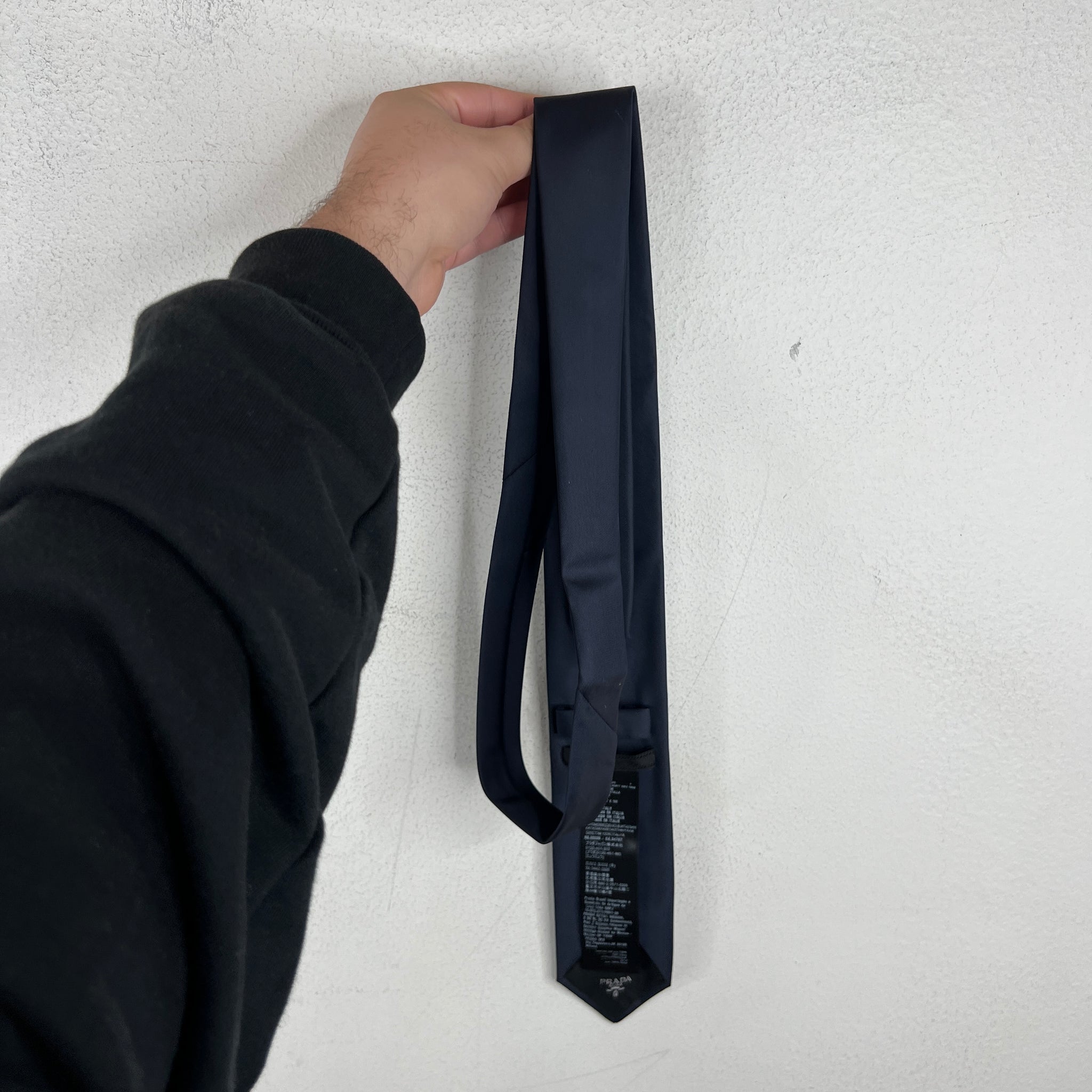 Prada Navy Triangle Tie